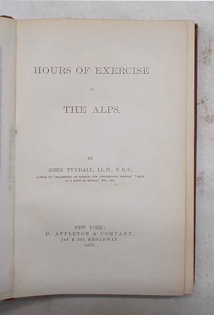 Hours of exercise in the Alps - copertina