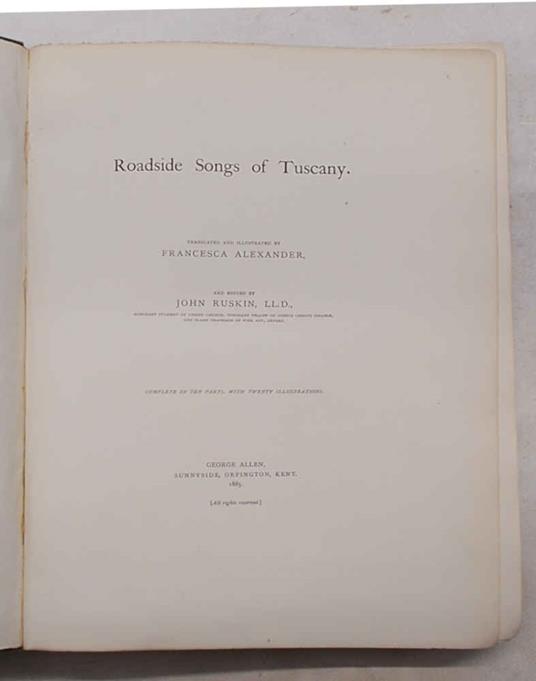 Roadside Songs of Tuscany - copertina