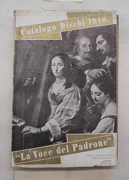 Catalogo dischi 1940. "La Voce del Padrone" - copertina
