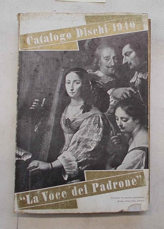 Catalogo dischi 1940. "La Voce del Padrone" - copertina