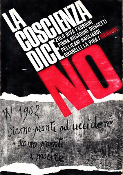 coscienza dice no - copertina