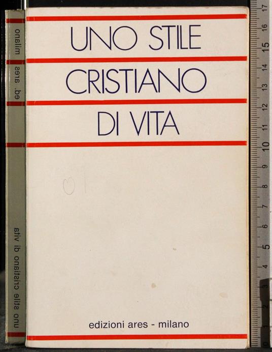 Uno stile cristiano di vita - copertina