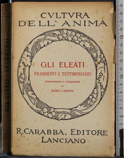Gli eleati - Maria Cardini - copertina
