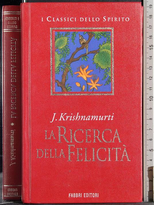 ricerca della felicità - Jiddu Krishnamurti - copertina