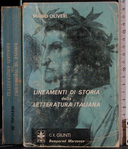 Lineamenti di storia della letteratura Italiana - Mario Olivieri - copertina