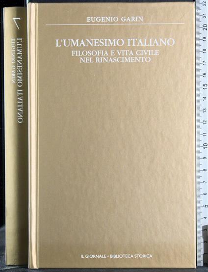 L' Umanesimo Italiano - Eugenio Garin - copertina