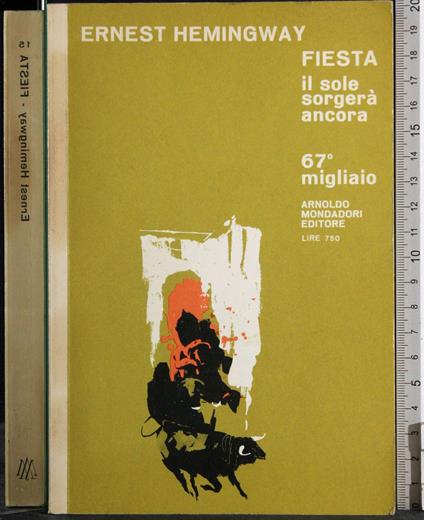 Fiesta - Ernest Hemingway - copertina