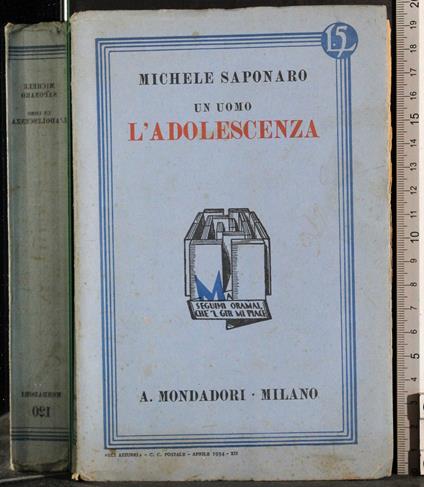 L' adolescenza - Michele Saponaro - copertina