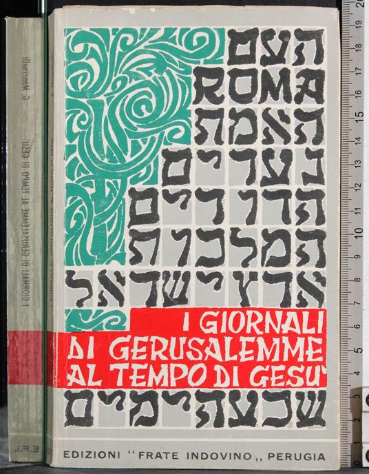 I giornali di Gerusalemme al tempo di Gesu - A. Mancinelli - copertina