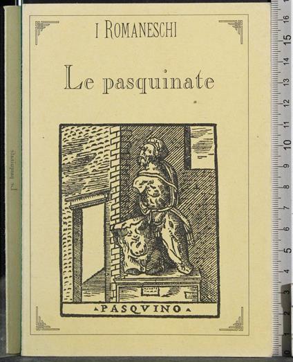 I Romaneschi. Le pasquinate - copertina