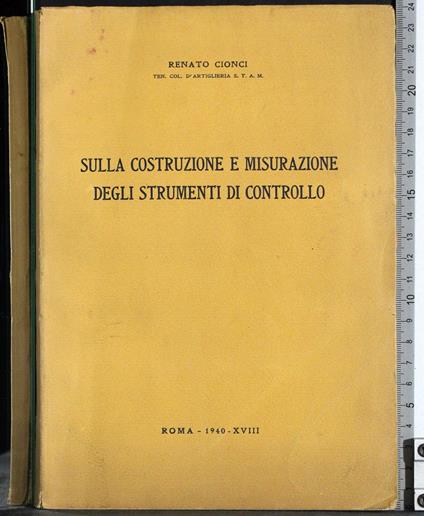 Costruzione e misurazione di strumenti di controllo - copertina