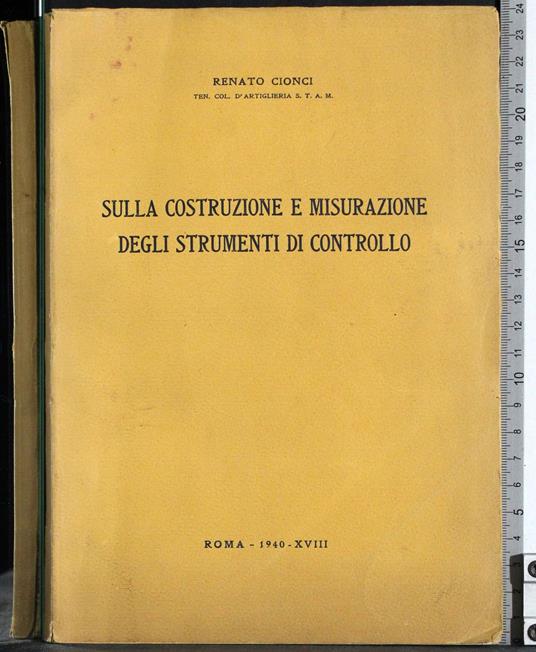 Costruzione e misurazione di strumenti di controllo - copertina