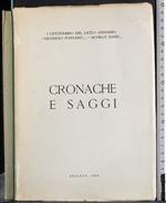 Cronache e saggi