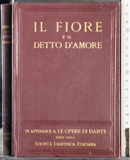 Il fiore e il detto d'amore - copertina