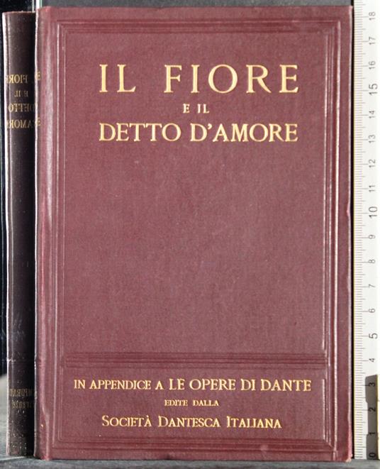 Il fiore e il detto d'amore - copertina