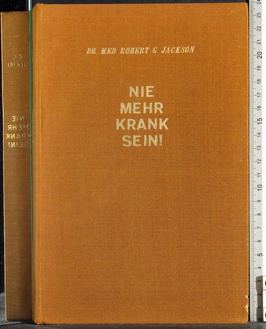 Nie mehr krank sein! - Robert Jackson - copertina