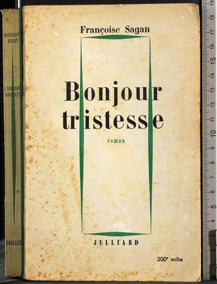 Bonjour tristesse - Françoise Sagan - copertina