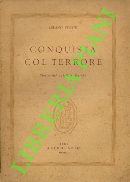 Conquista col terrore. Storia del satellite Europa - copertina