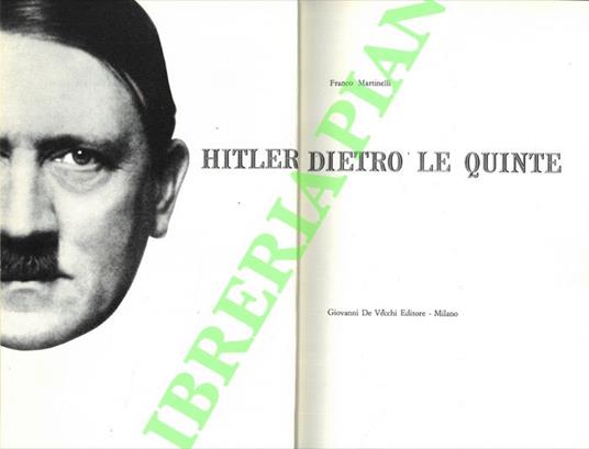 Hitler dietro le quinte - Franco Martinelli - copertina
