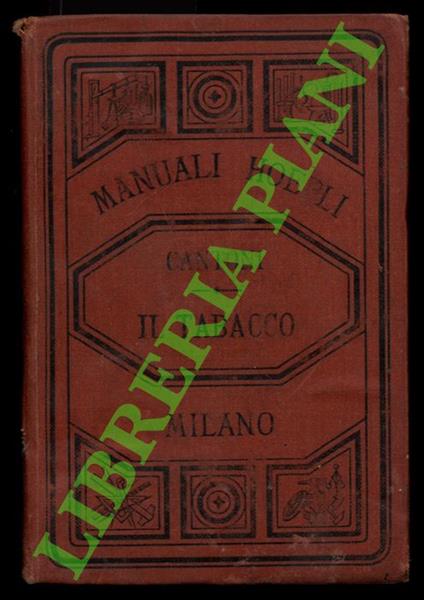 Il tabacco - Gaetano Cantoni - copertina