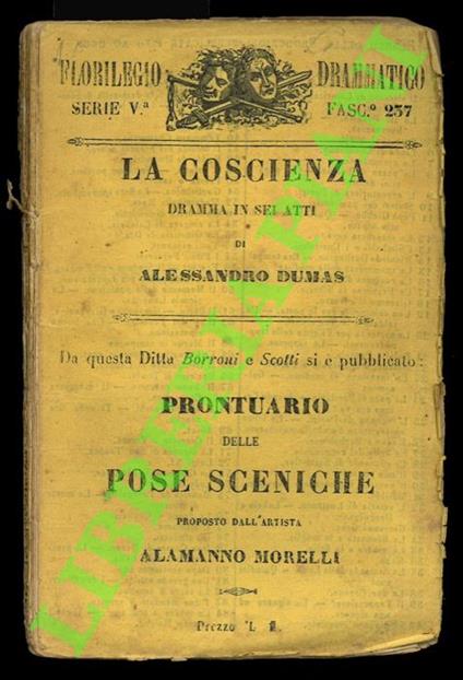 coscienza. Dramma in sei atti - Alexandre Dumas - copertina