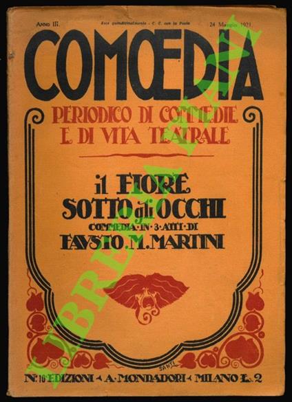 Il fiore sotto gli occhi - Fausto M. Martini - copertina