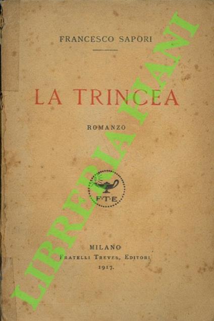 trincea - Francesco Sapori - copertina