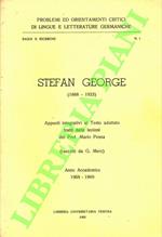 Stefan George (1868-1933).