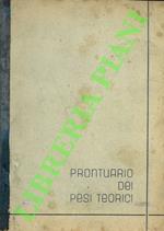 Prontuario dei pesi teorici