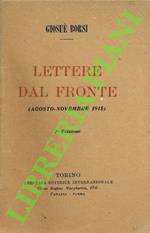 Lettere dal fronte (agosto-novembre 1915).