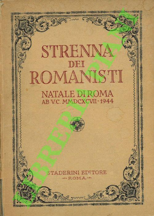 Strenna dei romanisti. Natale di Roma 1944 - copertina