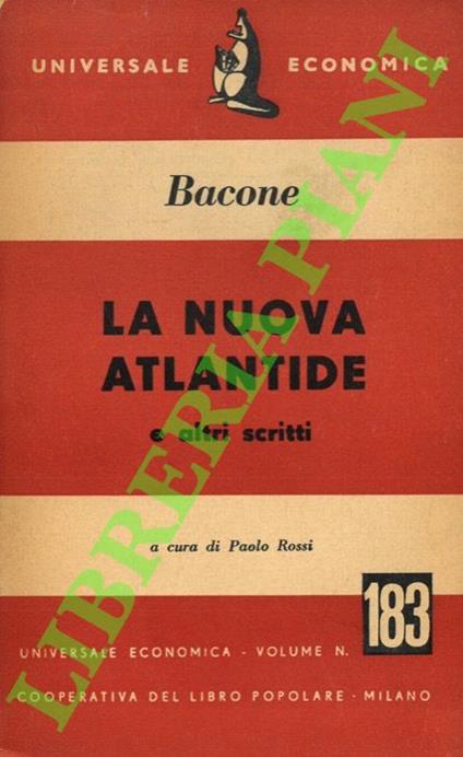 nuova Atlantide e altri scritti - Francesco Bacone - copertina