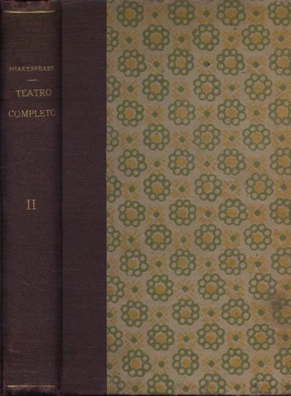 Teatro completo Vol. II - William Shakespeare - copertina