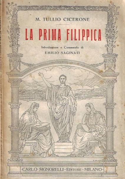 La prima filippica - M. Tullio Cicerone - copertina