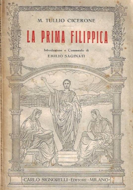 La prima filippica - M. Tullio Cicerone - copertina