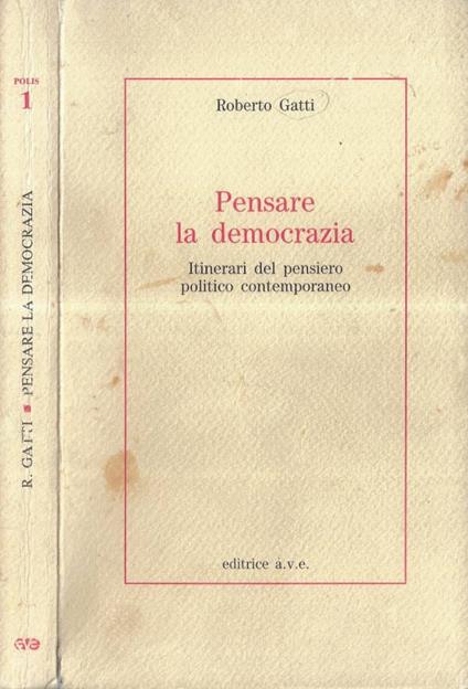 Pensare la democrazia - Roberto Gatti - copertina