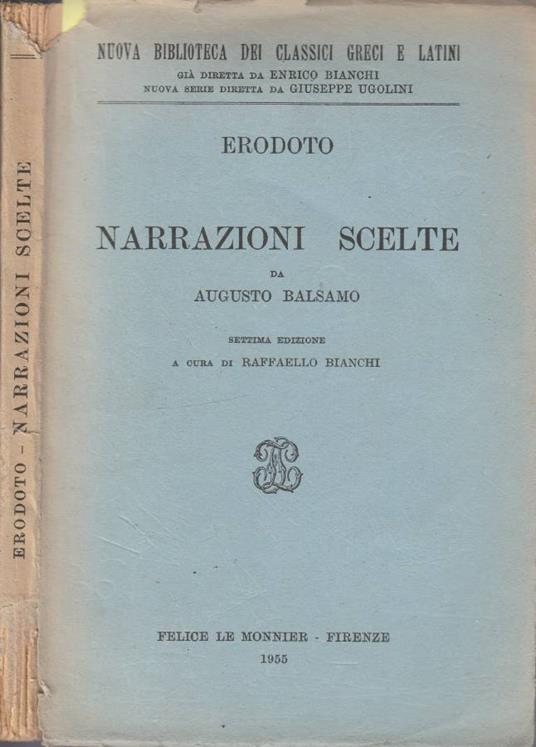 Narrazioni scelte - Erodoto - copertina