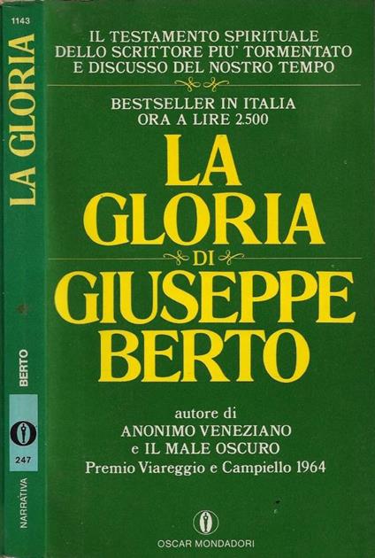 La Gloria - Giuseppe Berto - copertina