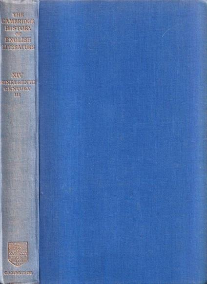 The Cambridge history of english literature, volume XI e XIV - copertina