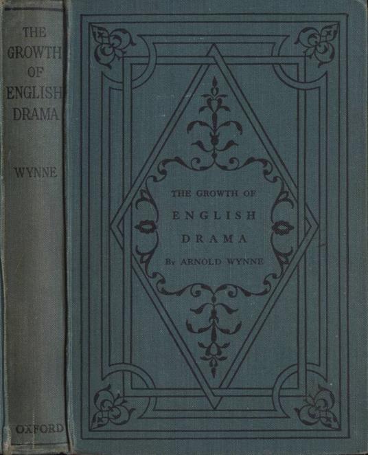 The growth of english drama - copertina