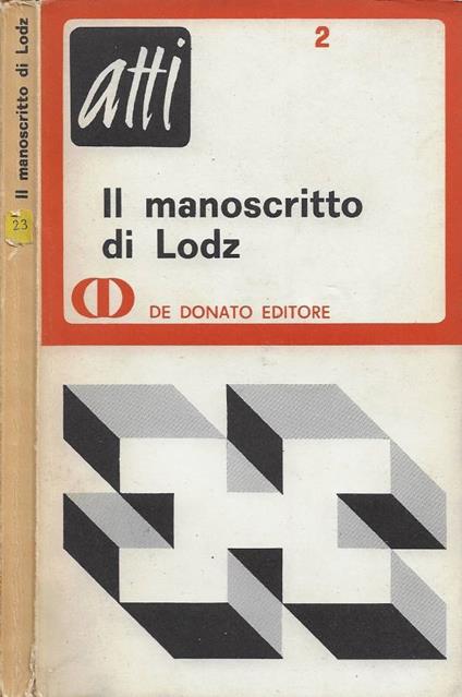 Il manoscritto di Lodz - copertina