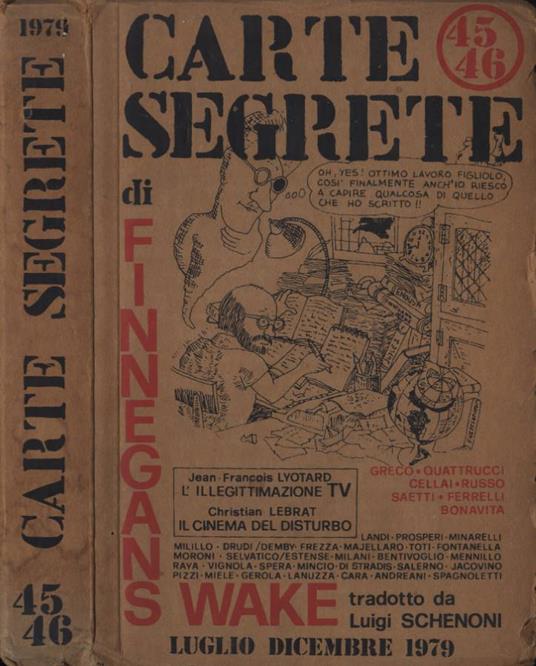 Carte Segrete nn. 45 - 46 luglio - dicembre 1979 - copertina