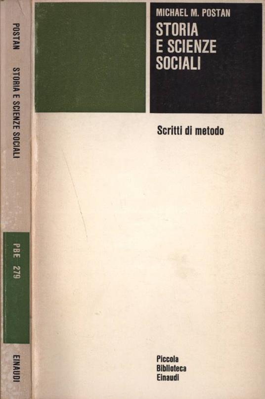 Storia e scienze sociali - Michael M. Postan - copertina