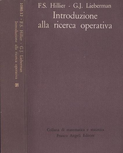 Introduzione alla ricerca operativa - copertina