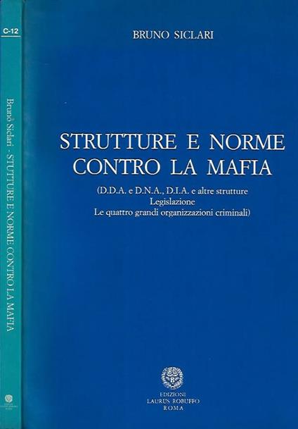 Strutture e norme contro la mafia - copertina