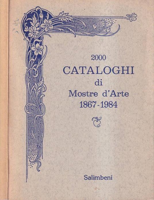 2000 Cataloghi di Mostre d'Arte - copertina