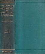 Palgrave's dictionary of political economy, volume I