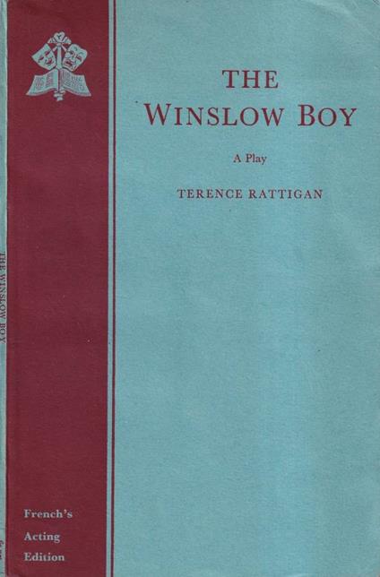 The winslow boy - Terence Rattigan - copertina