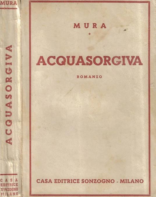 Acquasorgiva - Mura - copertina