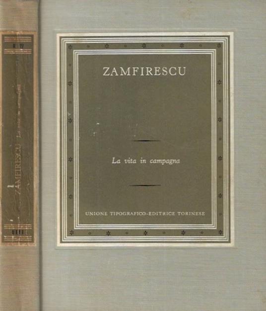 La vita in campagna - Duiliu Zamfirescu - copertina